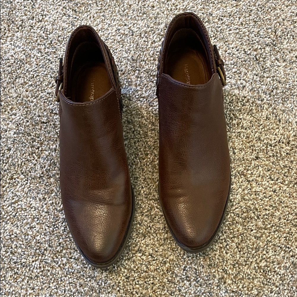 Women’s Brown Leather Booties